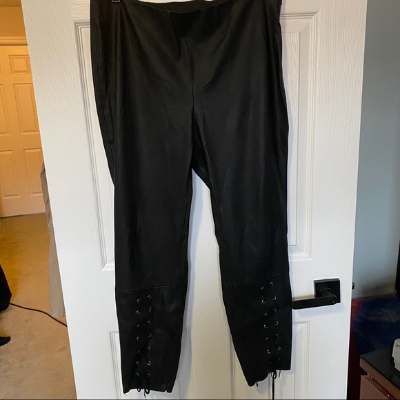 Zara basic collection faux leather pants - Picture 1 of 3